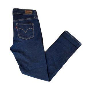 Levi's Slight Curve Jeans Womens 28 Dark Wash Classic Rise Slim Leg EUC